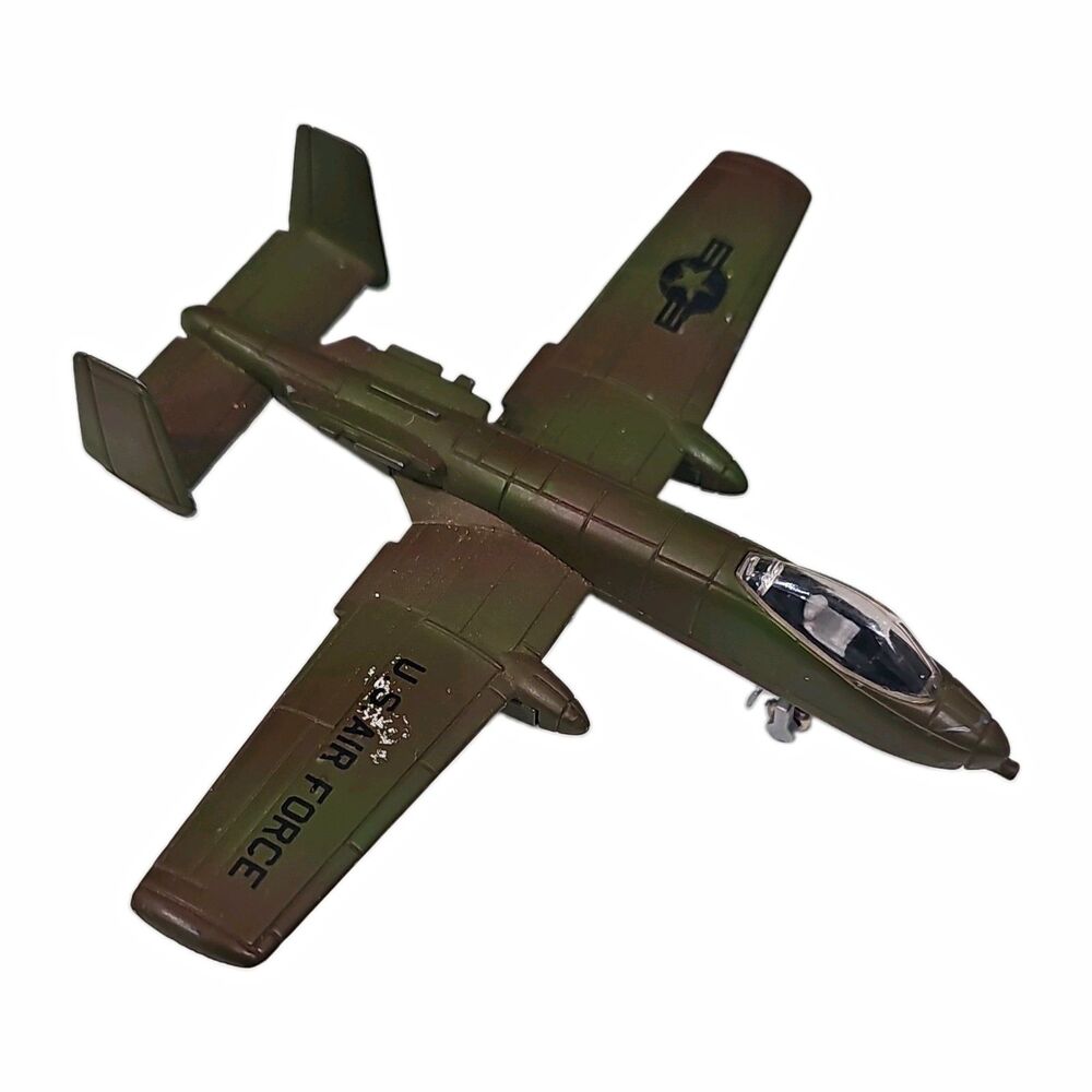 Vintage ERTL Force One Diecast US Air Force A-10 Thunderbolt Warthog Jet Plane